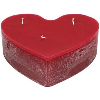 Candy Light Candle Red Heart 20x5cm