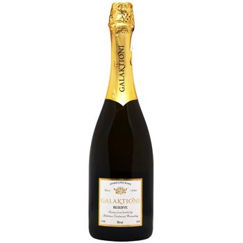Вино ігристе Galaktioni Reserve Brut біле 11,5% 0,75л
