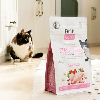 Корм сухий Brit Care Sterilized Sensitive з кроликом для стерилізованих котів з чутливим травленням 2кг - купити, ціни на MasterZoo - фото 3