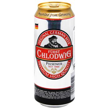 Furst Chlodwig Premium Light Beer 4.8% 0.5l