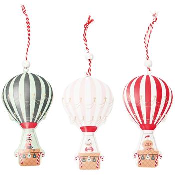 Actuel Balloon Metal Christmas Tree Pendant 10.8cm in assortment - buy, prices for Auchan - photo 1