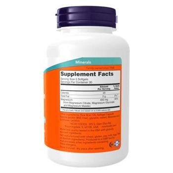 Now Foods Magnesium Citrate 134mg 90 softgels - buy, prices for Biotus - photo 2