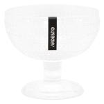 Ardesto Verbena Glass Transparent Cream Bowl 12cm