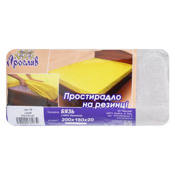 Простирадло Ярослав на резинці бязь 200х180х20см - купити, ціни на МегаМаркет - фото 1