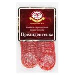 Колбаса Фарро Президентская нарезанная сырокопченая высший сорт 80г