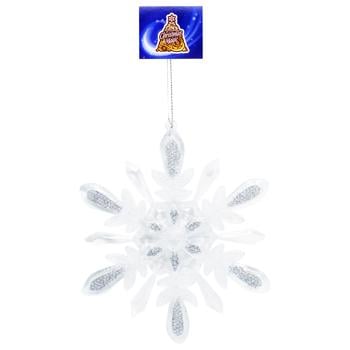 Christmas Tree Plastic Transparent Pendant with Glitter in assortment - buy, prices for METRO - photo 2