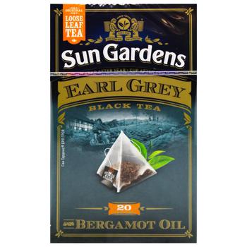 Чай черный Sun Gardens Earl Grey 2,5г*20шт - купить, цены на Auchan - фото 2