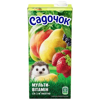 Сік Садочок мультивітамінний з м'якоттю 0,95л - купити, ціни на Чудо Маркет - фото 2