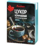 Цукор Auchan Демерара коричневий нерафінований тростинний 500г