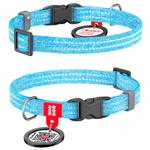 Нашийник для собак COLLAR WOUDOG Світловідбиваючий ХS - блакитний