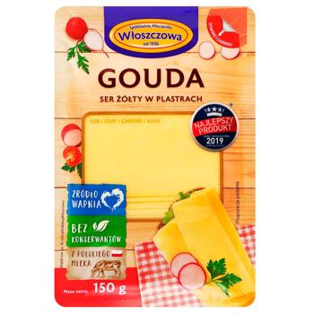 Wloszczowski Sliced Gouda Cheese 45% 150g - buy, prices for Torba - photo 1