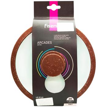 Крышка Fissman Arcades темно-коричневая 20см - купить, цены на Восторг - фото 1