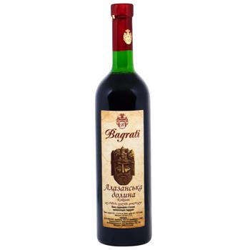 Bagrati Alazani Valley Red Semi-Sweet Wine 9-13% 0.75l - buy, prices for Auchan - photo 1