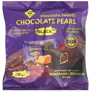 Zhytomyr Lasoshchi Chocolate Pearl Black Candies 250g