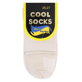 Шкарпетки Cool Socks унісекс р.25-27 бежевий - купити, ціни на NOVUS - фото 1