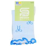 Premier Socks Bows Set of Ruffled Children's Socks s.16-22 Light Blue 2 pairs