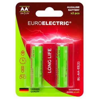 Батарейки Euroelectric щелочные AA LR6 1,5V 2шт