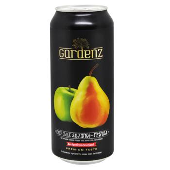 Сидр Gardenz зі смаком яблука та груші 5,4% 0,5л