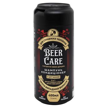 Шампунь-кондиціонер Beer Care з аргініном проти випадіння волосся 2в1 400мл - купити, ціни на NOVUS - фото 1