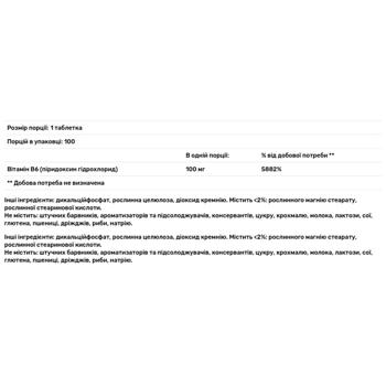 Puritan's Pride Vitamin В6 100mg 100 tablets - buy, prices for Biotus - photo 2
