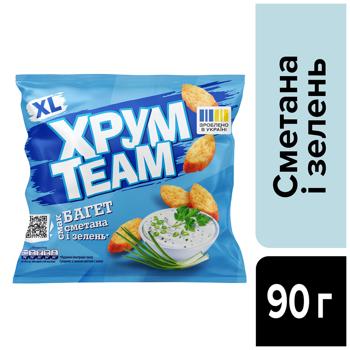 Khrusteam Baguette Sour Cream and Greens Flavored Crackers 100g - buy, prices for Grono - photo 3