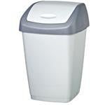 Tarrington House Silver Garbage Bin 50l