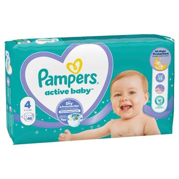 Pampers Active Baby Maxi Diapers 4 9-14kg 46pcs - buy, prices for Ideal - photo 3