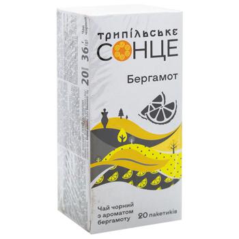 Trypilske Sontse Bergamot Black Tea 1.8g*20pcs - buy, prices for ULTRAMARKET - photo 3