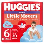 Huggies Little Movers Pants 6 15-25kg Diaper Panties for Boys 30pcs