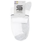 Premier Socks Econom Men's Quarter Crew Socks s.25, 27, 29 White