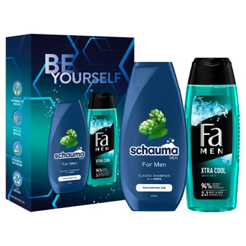 Schauma Men Shampoo 250ml + Fa Men Cool Shower Gel 250ml Gift Set - buy, prices for METRO - photo 1
