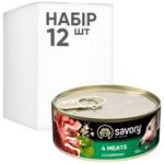 Savory Adult упаковка вологого корму для собак 100 г - м'ясне асорті
