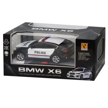 Машинка Qunxing Toys BMW X6 Police 1:24 на радиоуправлении - купить, цены на NOVUS - фото 1