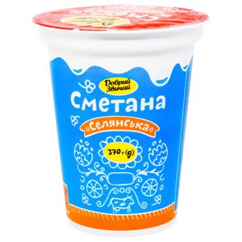 Dobryy Zvychay Sour Cream 21% 370g - buy, prices for EKO Market - photo 1