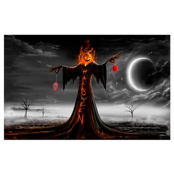 Плакат для праздника Halloween ночь 75*120см