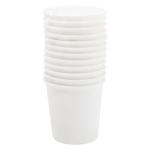 Ecofuture Disposable Paper Cups 110ml 12pcs White