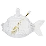 Lefard Fish Bowl for Caviar with Spoon 16x10cm