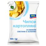Aro Potato Chips with Sour Cream and Herbs Flavor 100g