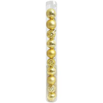 Actuel Set of Golden Christmas Balls 3cm 10pcs - buy, prices for Auchan - photo 1