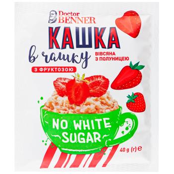 Doctor Benner Oatmeal with Strawberries 40g