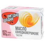 Масло Вигідно щодня Экстра сладкосливочное 83% 180г