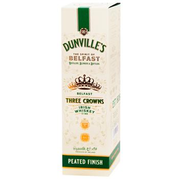Віскі Dunville’s Three Crowns Peated 43,5% 0,7л - купити, ціни на - фото 2