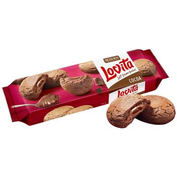 Печенье Roshen Lovita Soft Cream Cookies Choco с начинкой из какао 127г