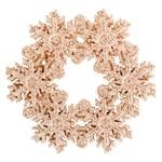 Champagne Snowflake Wreath Decoration