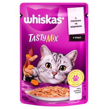 Корм вологий Whiskas Tasty Mix з лососем та морквою для котів 85г - купити, ціни на Grono - фото 2