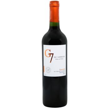 Вино G7 Carmenere красное сухое 14% 0,75л - купить, цены на WINETIME - фото 1