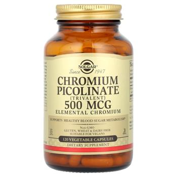 Solgar Chromium Picolinate 500mcg 120 capsules