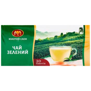 Чай зеленый Золотой Слон 1,3г*25шт - купить, цены на Auchan - фото 2