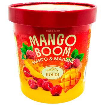 Морозиво Холді 300г Манго-малина зі шматочками печива та полуничним кранчем - купить, цены на Восторг - фото 1