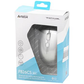 Мышь A4Tech Fstyler FB26CS Air Smoky Gray беспроводная - купить, цены на Auchan - фото 1